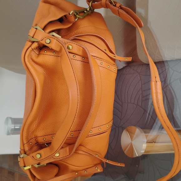 orYANY Orange Leather Shoulder Bag/Crossbody - Picture 2 of 9